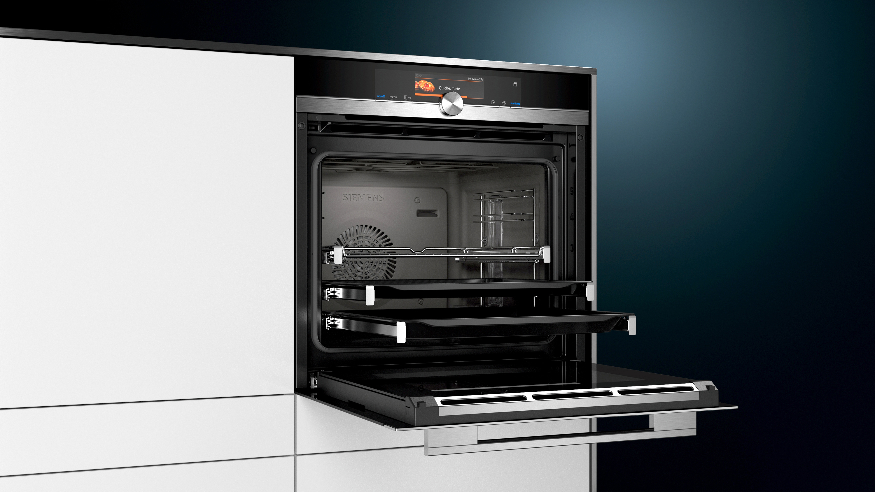 SIEMENS HS658GXS7, Backofen (Einbaugerät, 71 l, 594 mm breit), IQ700, Dampfgarfunktion