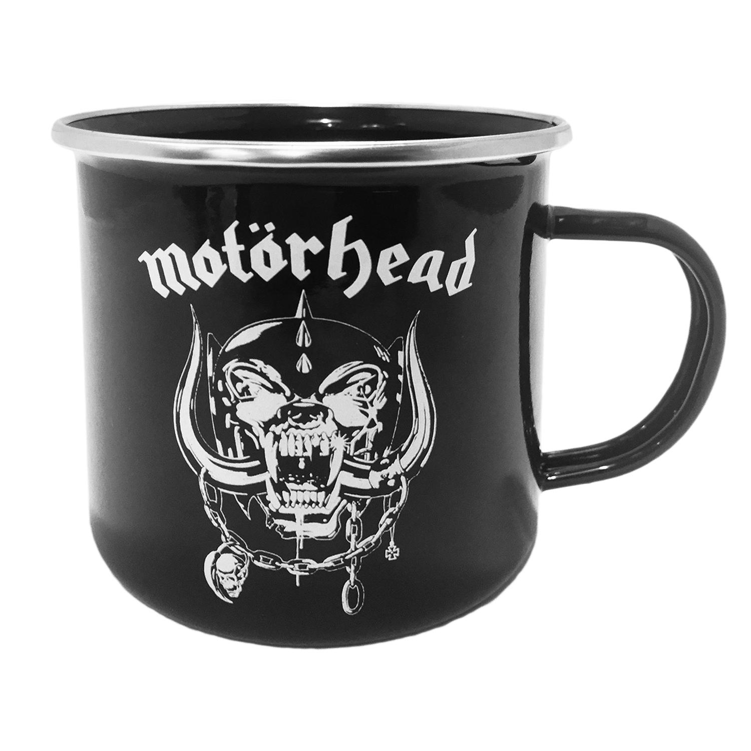 KLANGUNDKLEID.DE Motörhead Tasse WARPIG Emailltasse Tasse