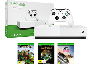 MICROSOFT Xbox One S All Digital Edition Konsol Forza Horizon 3 + Sea of Thieves + Minecraft Beyaz