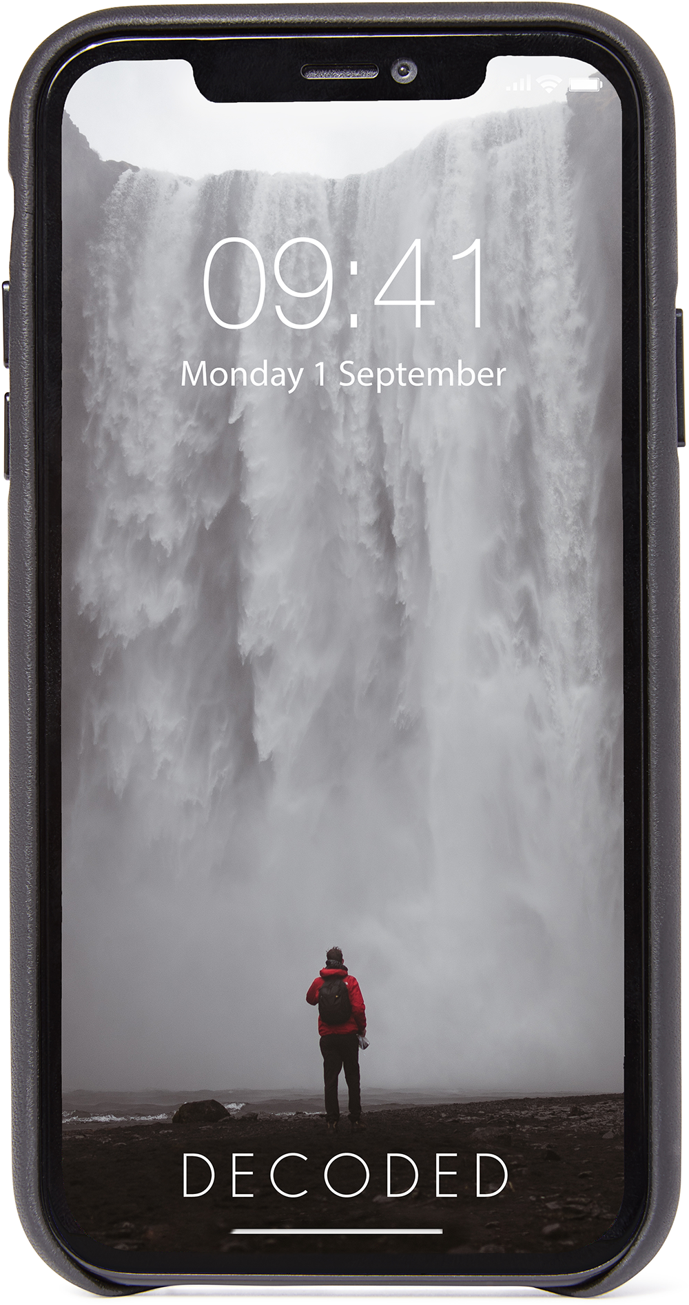 Decoded Leren Backcover Iphone 11 Pro Max Zwart