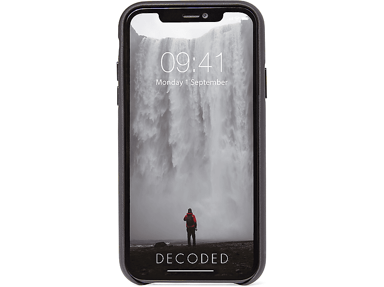 Decoded Leren Backcover Iphone 11 Pro Max Zwart