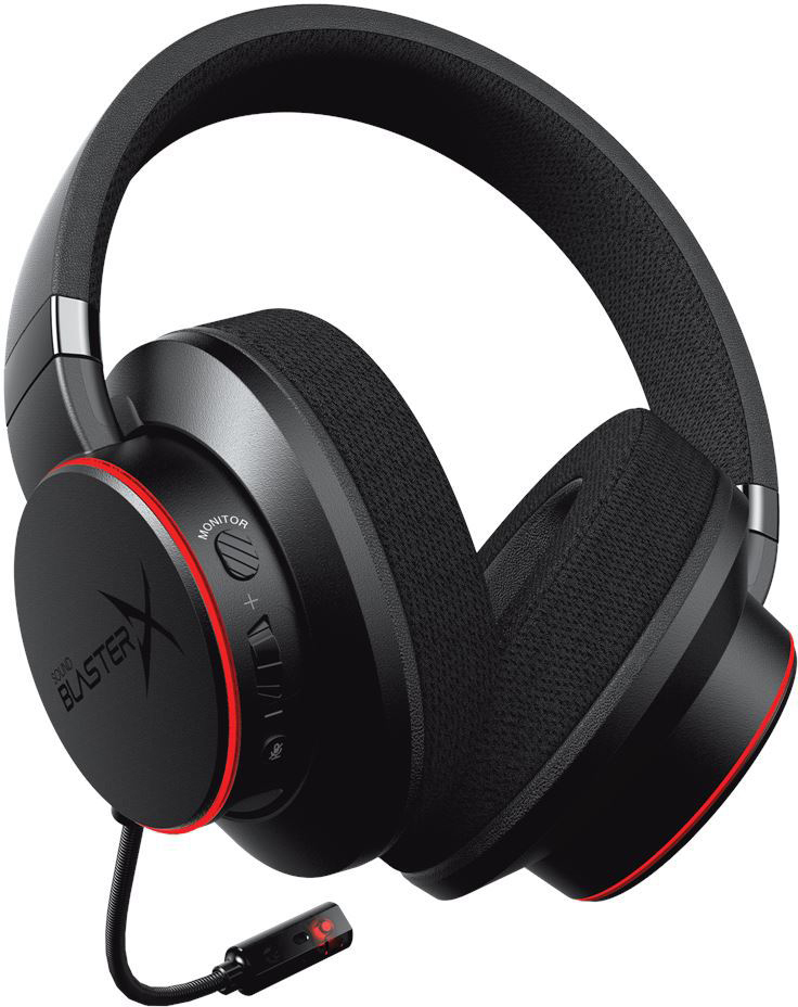 CREATIVE Sound BlasterX H6, Over-ear Gaming Headset Schwarz