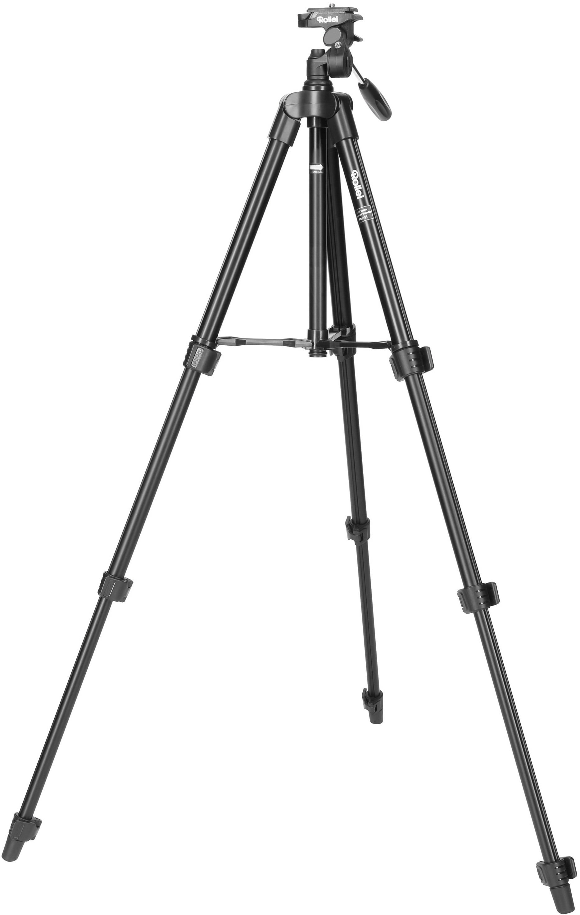 ROLLEI 20837 DIGI 3400 Dreibein Stativ, Schwarz, Höhe offen bis 1250 mm