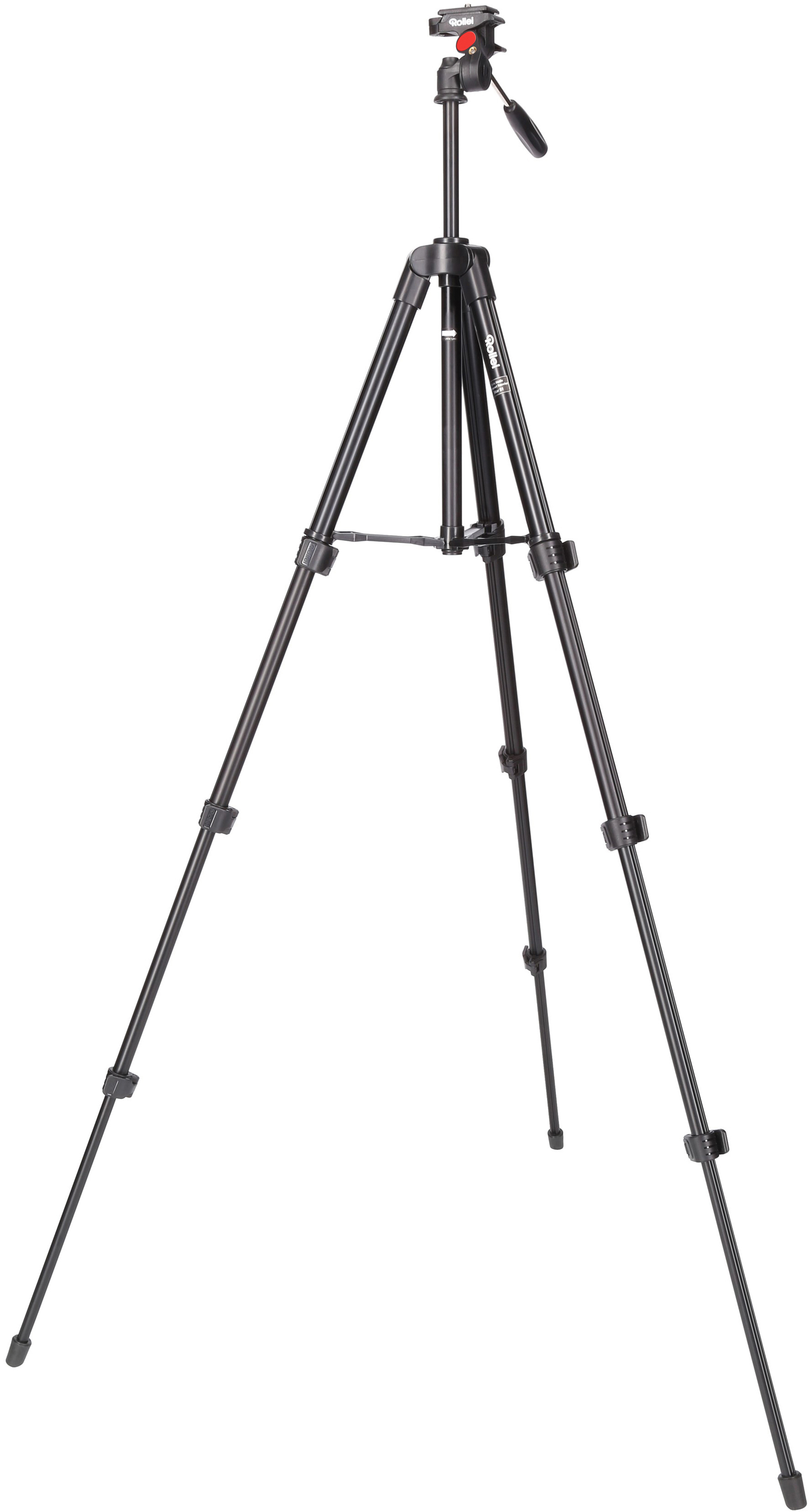 ROLLEI 20837 DIGI 3400 Dreibein Stativ, Schwarz, Höhe offen bis 1250 mm