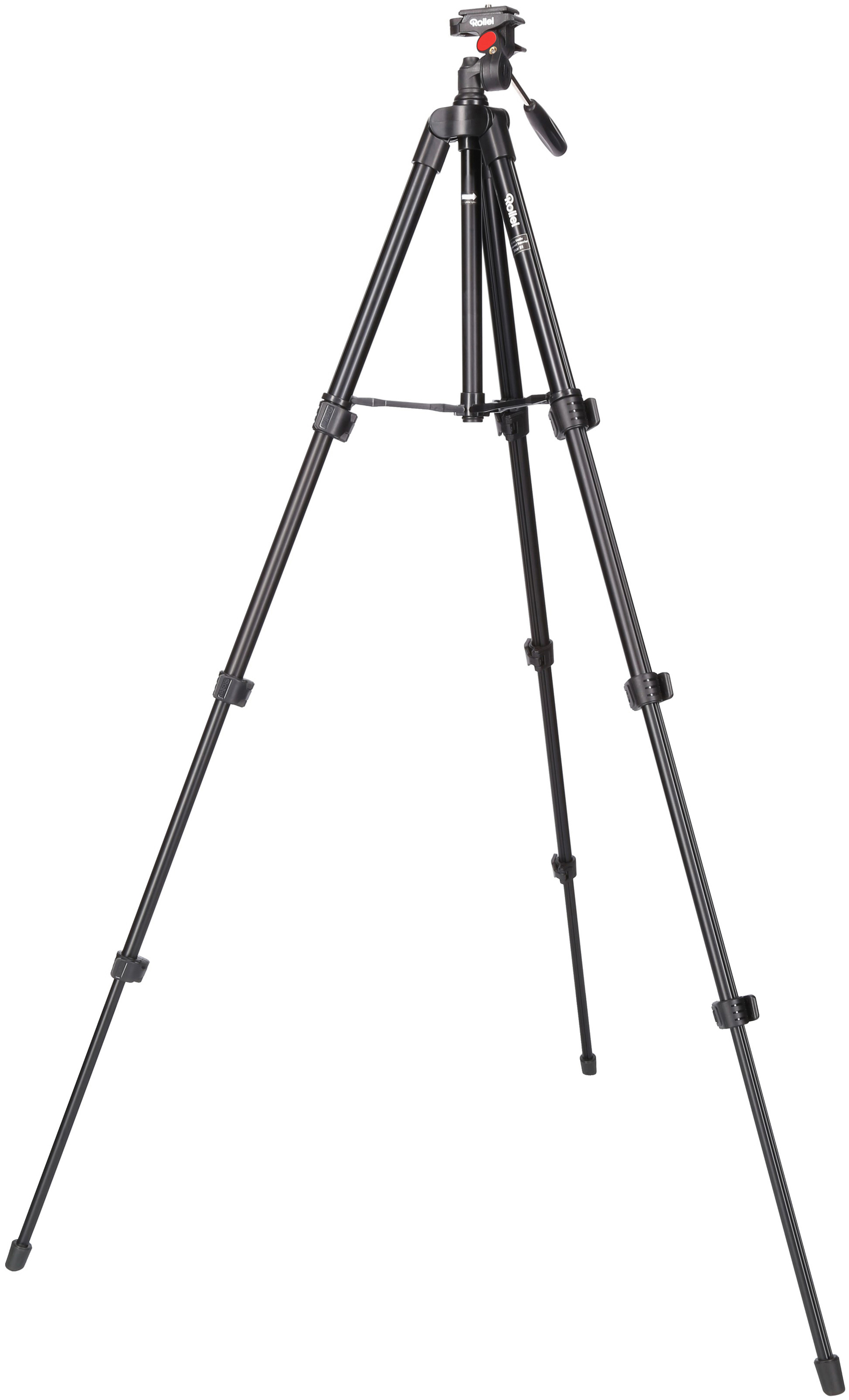 ROLLEI 20837 DIGI 3400 Dreibein Stativ, Schwarz, Höhe offen bis 1250 mm