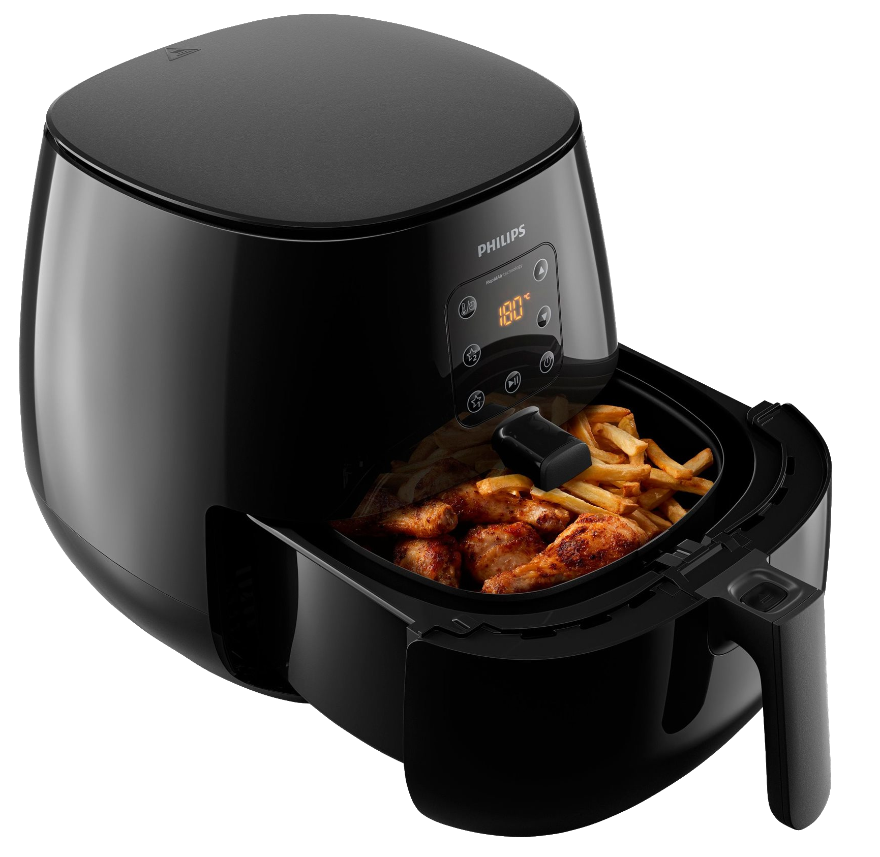 PHILIPS Heißluftfritteuse Airfryer XL Essential HD9260/90, schwarz Heißluftfritteuse (1200 g, 1900 Watt, Schwarz)