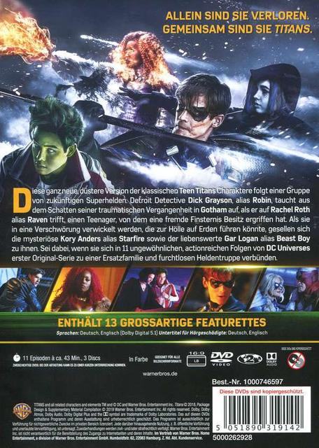 TITANS - 1. STAFFEL DVD