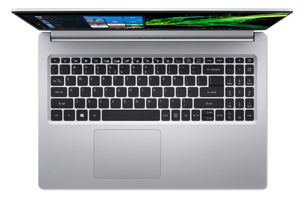 Portátil - Acer Aspire 3, 15.6" FHD, Intel® Core™ i7-10510U, 8 GB RAM, 512 GB SSD, W10, Plata