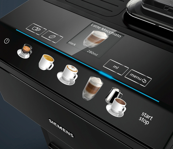 SIEMENS TP501D09 EQ500 Classic Kaffeevollautomat Klavierlack Schwarz