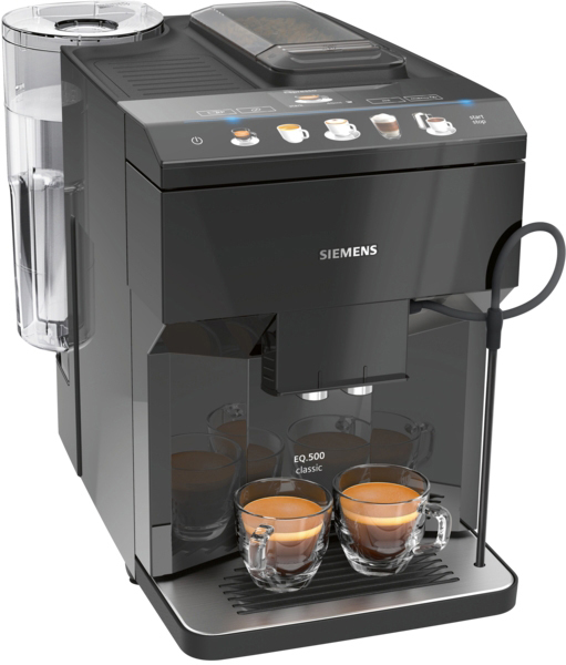 SIEMENS TP501D09 EQ500 Classic Kaffeevollautomat Klavierlack Schwarz