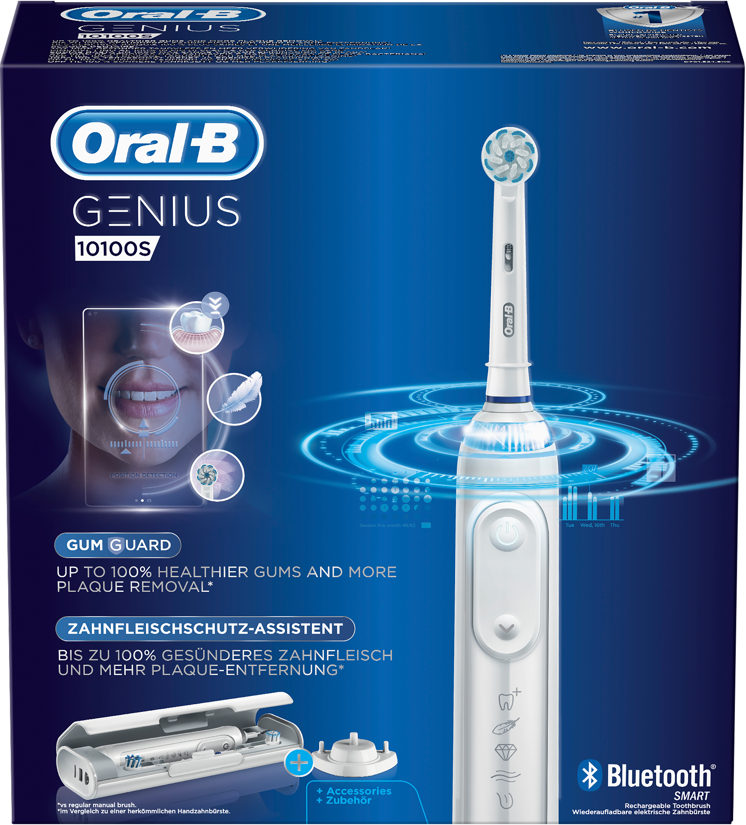 ORAL-B Genius 10100S - Spazzolino elettrico (Bianco)