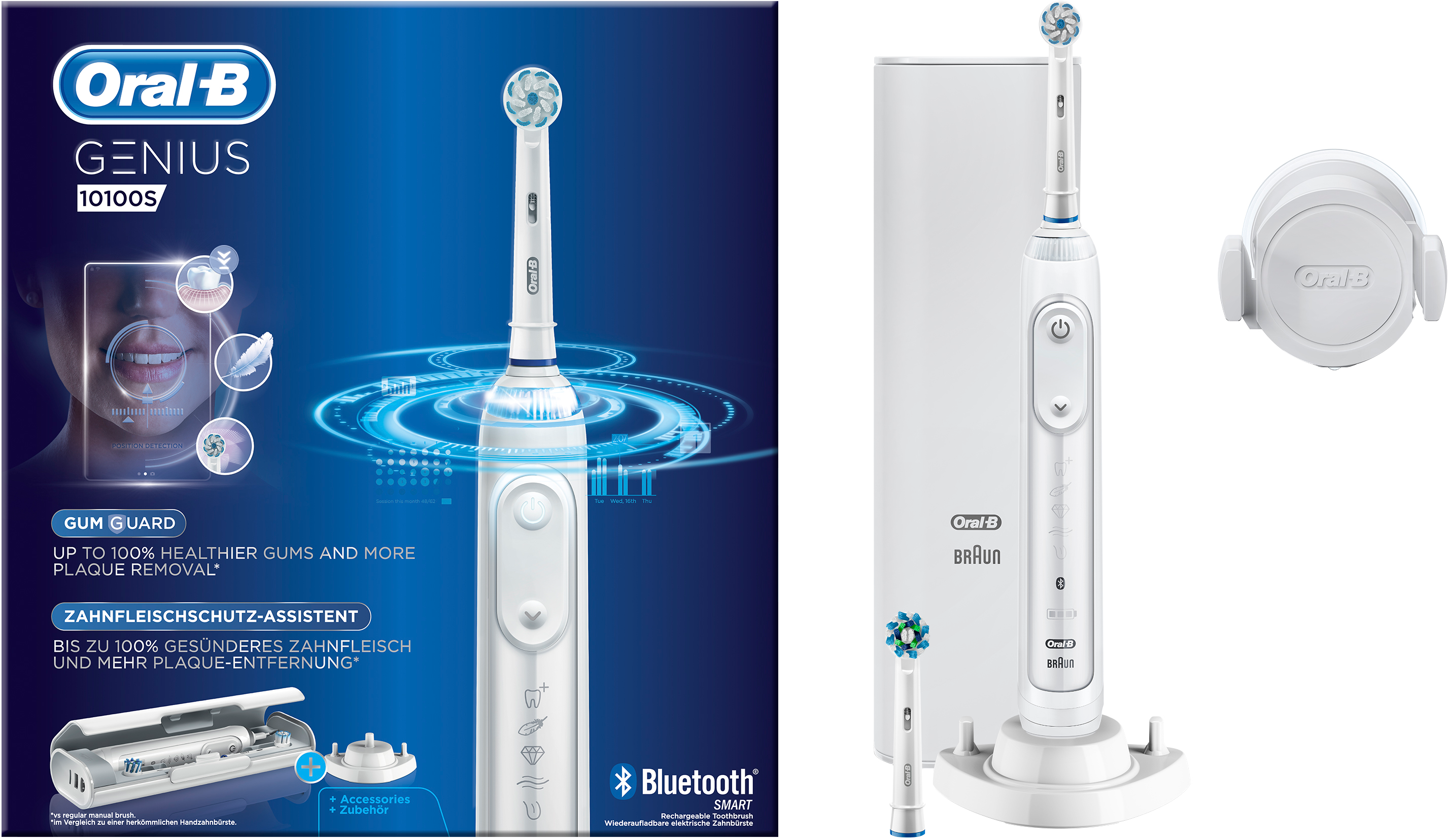ORAL-B Genius 10100S - Spazzolino elettrico (Bianco)