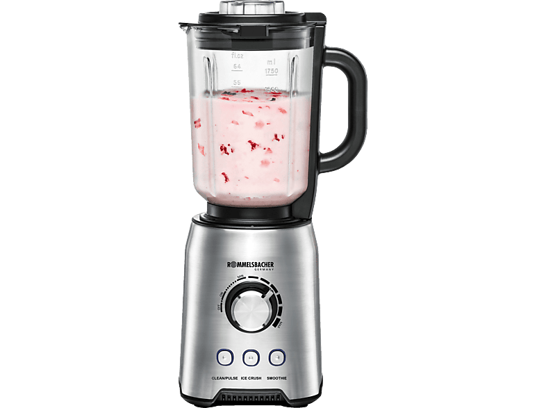 Verzending motief volwassen Standmixer ROMMELSBACHER MX 1250 Standmixer Edelstahl/Glas (1200 Watt, 1.75  Liter) | MediaMarkt