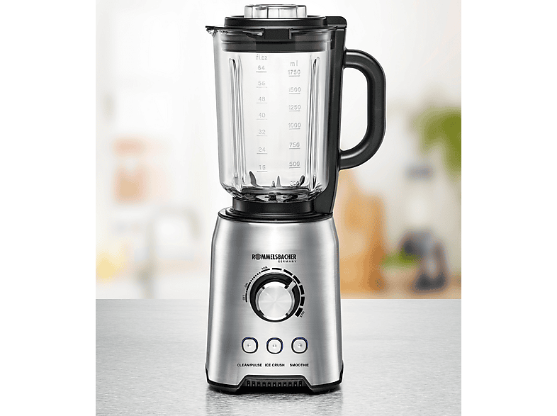 Rommelsbacher MX 1250 Standmixer (Edelstahl/Glas, 1200 Watt, 1.75 l) — Foto 4 von 4