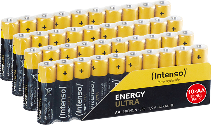 INTENSO Energy Ultra AA Alkaline Batterie, Alkaline, 1.5 Volt, 2600 mAh 40 Stück