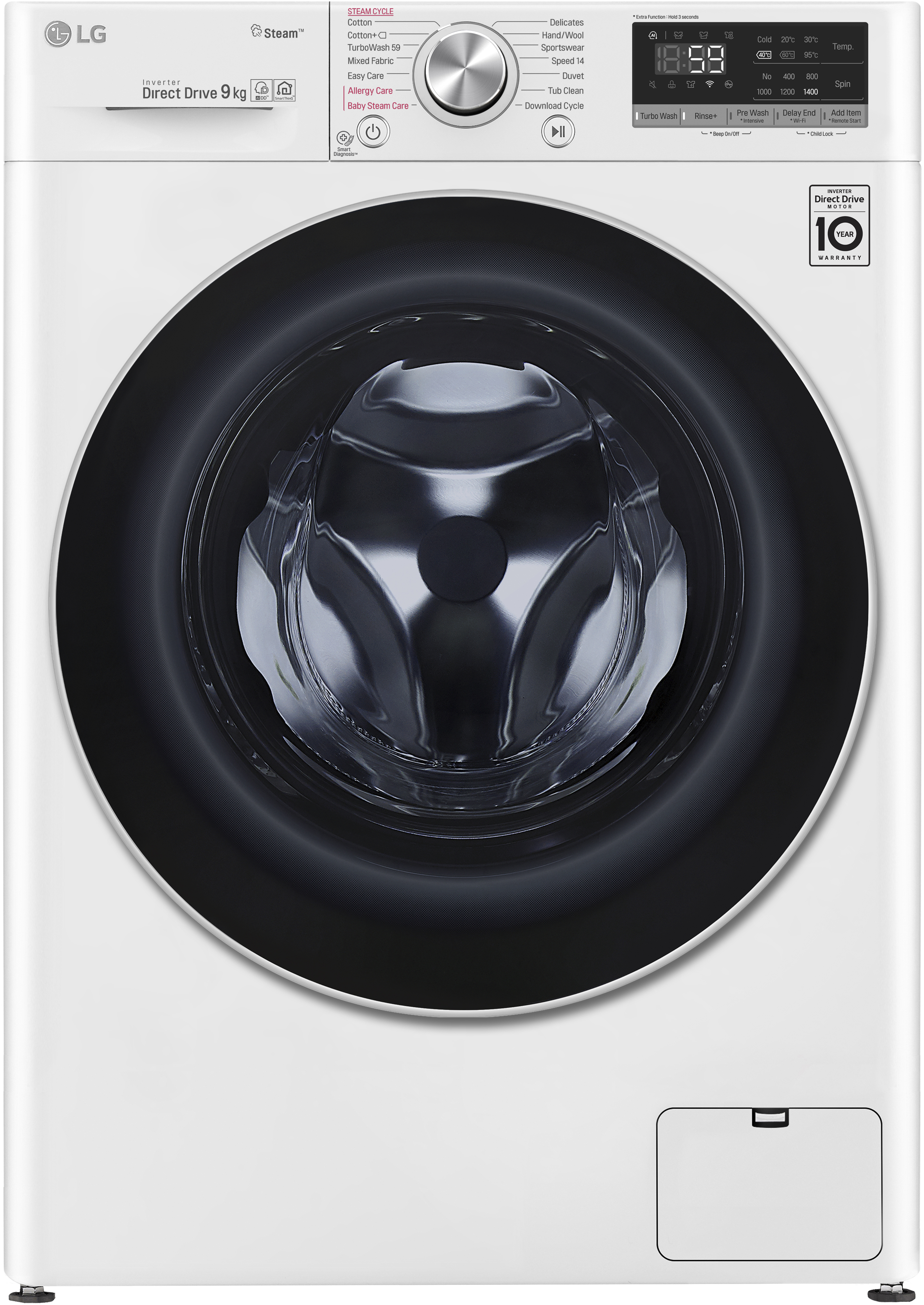 LG Wasmachine voorlader D (F4WN709S1)