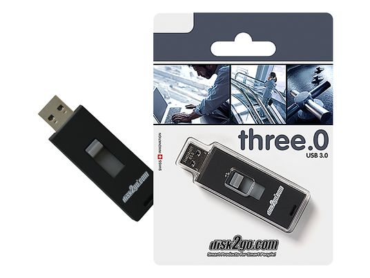 DISK2GO three.0 - USB-Stick  (8 GB, Schwarz)