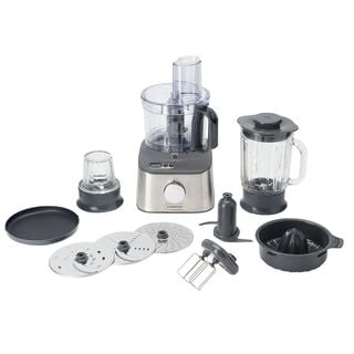 KENWOOD Multipro Compact+ FDM313SS Kompaktküchenmaschine Silber (Rührschüsselkapazität: 2,1 l, 800 Watt)