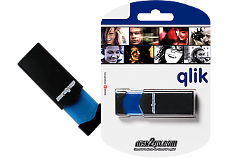 DISK2GO qlik - Clé USB  (64 GB, Noir/Bleu)