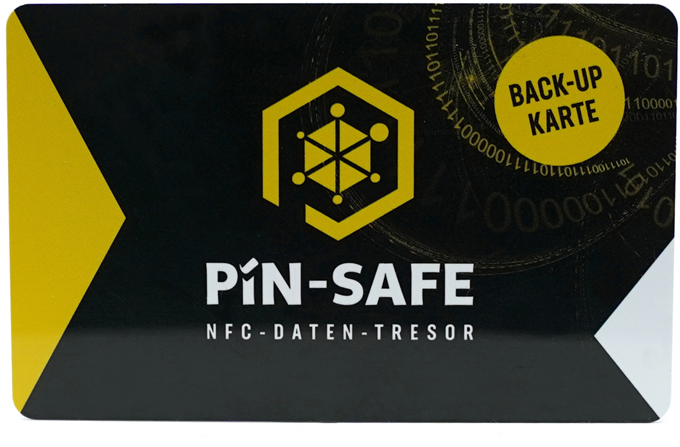 PIN-SAFE NFC offline Daten-Tresor inkl 2.Karte Speicherkarte