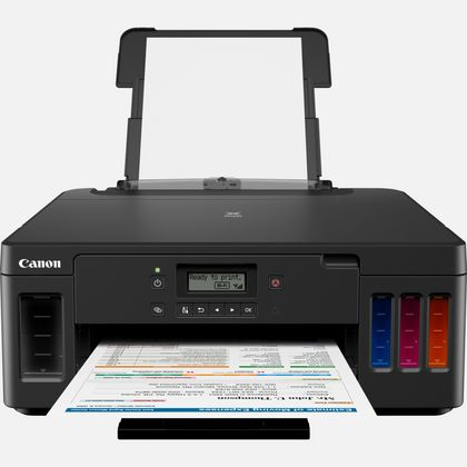 Impresora - Canon G5050 (3 X BK + 1 X C/M/Y), Inyección de tinta, 4800 x 1200 DPI A5 Wifi, Negro