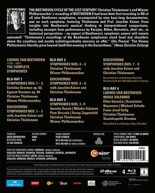 Wiener Philharmoniker - Beethoven Box [Blu-ray]  - (Blu-ray)