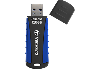 TRANSCEND JetFlash 810 - USB-Stick  (128 GB, Schwarz/Blau)