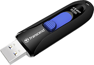 TRANSCEND JetFlash 790K - USB-Stick  (16 GB, Schwarz/Blau)