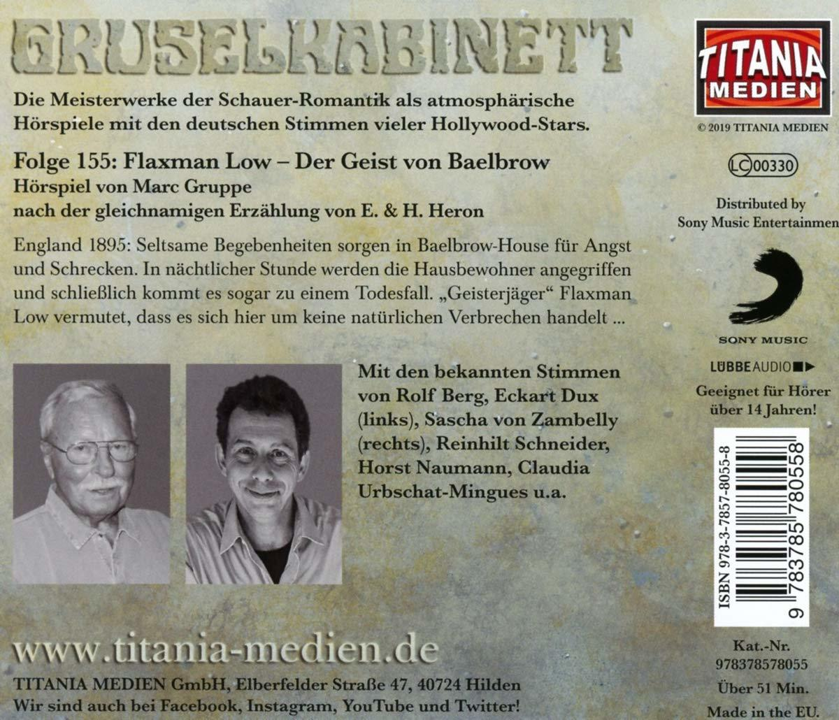 Gruselkabinett - 155/Flaxman Low-Der Geist von Baelbrow  - (CD)