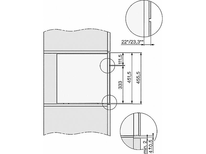 Miele CVA 7445 Einbau-Kaffeevollautomat mit DirectWater, Edelstahl/CleanSteel — Foto 2 von 2