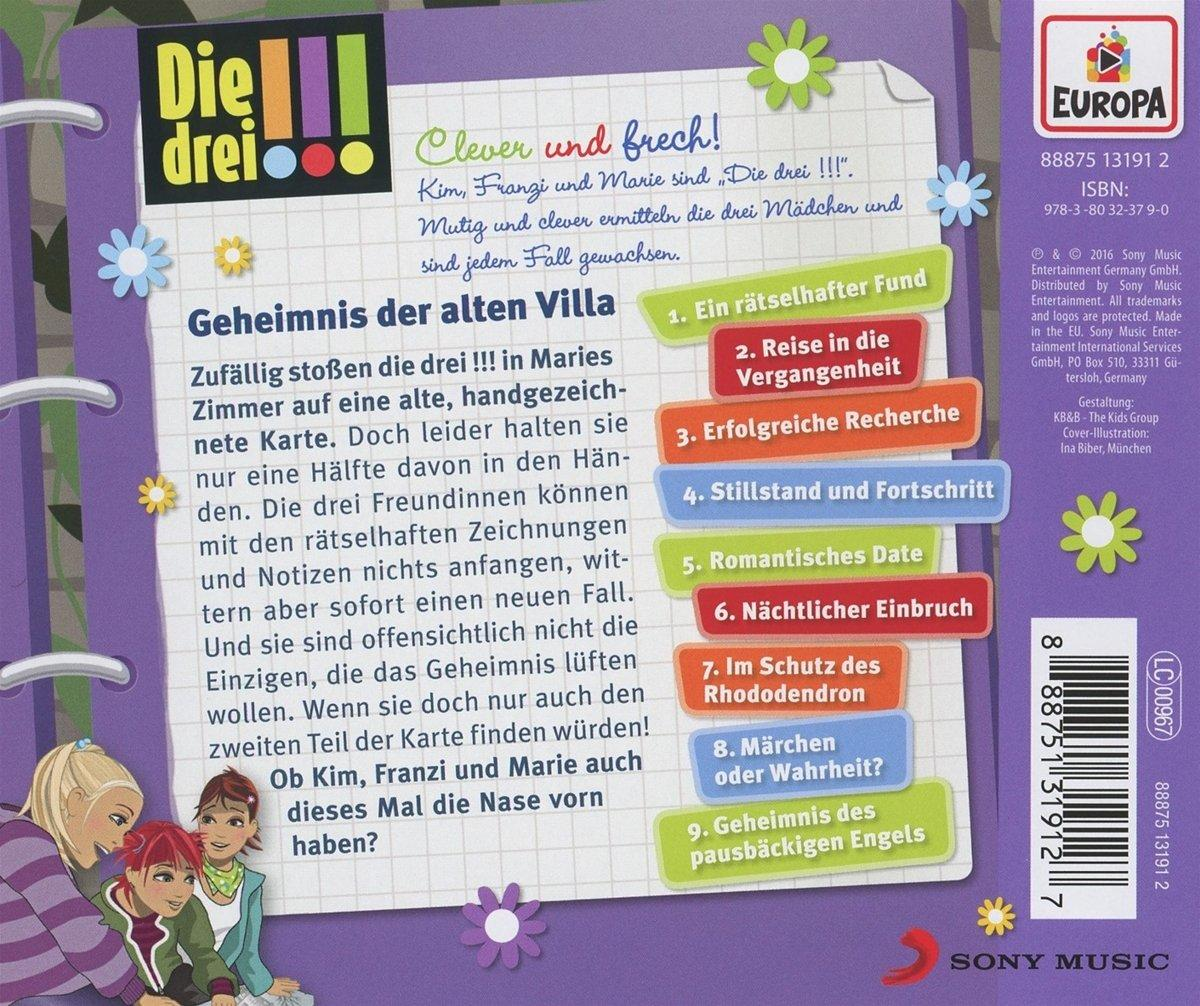 Rückseite eines Kinderbuchs mit Illustrationen und Text.