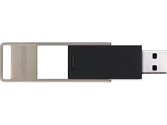 DISK2GO Turn - USB-Stick  (8 GB, Schwarz/Silber)