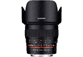 Objetivo - Samyang 50 mm f/1.4 AS UMC EF-S, Distancia focal fija, Para Sony, Negro