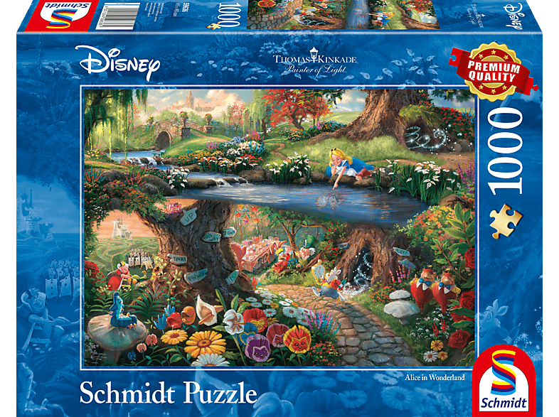 SCHMIDT Puzzle Wunderland SPIELE im (UE) Disney Alice