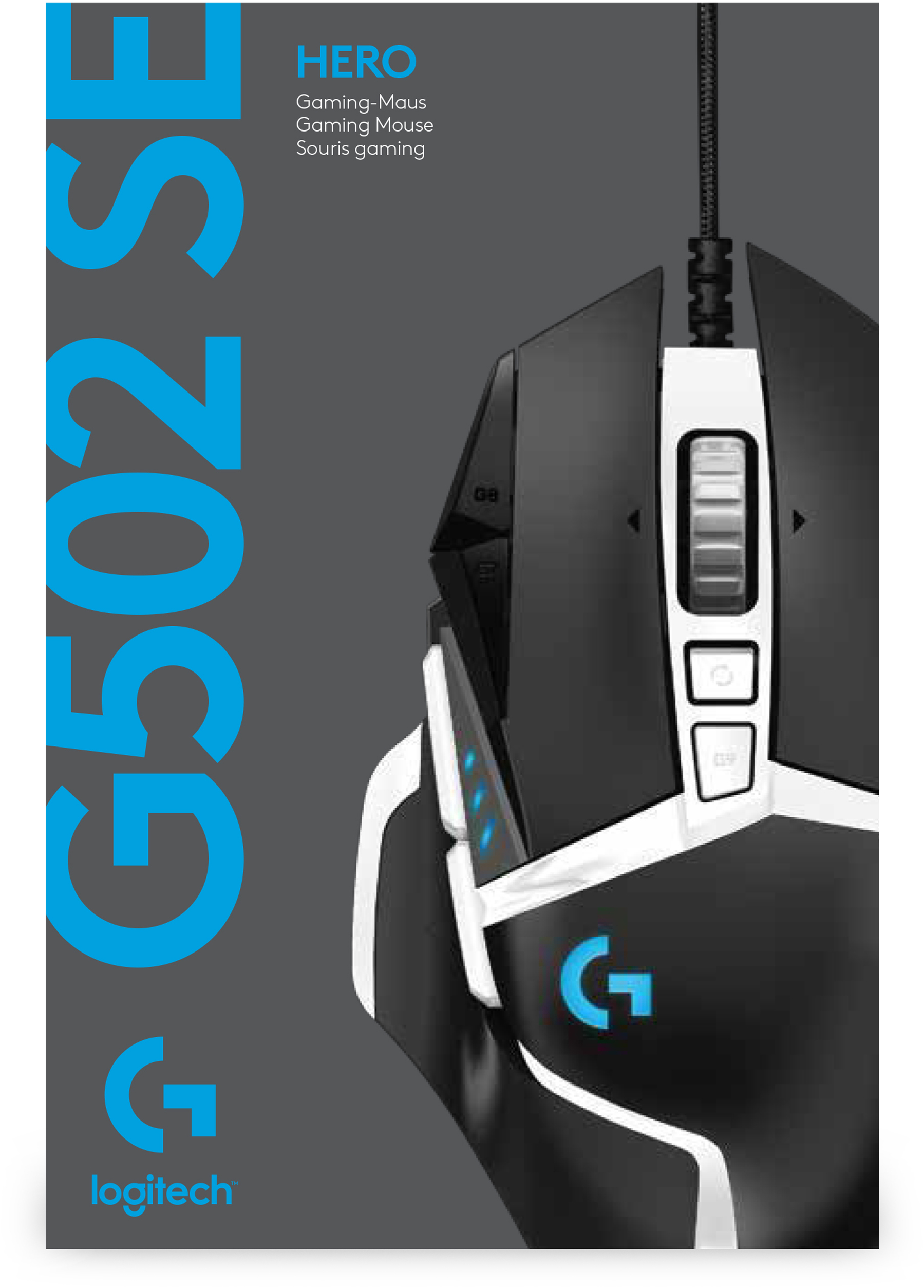 LOGITECH G502 SE HERO Gaming-Maus Gaming Maus, Schwarz/Weiß