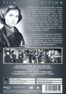 Filmposter mit Porträt einer Frau und Text. Schwarz und weiß.