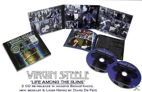 Virgin Steele CD-Set mit Cover, Booklets und zwei blauen CDs auf weißem Grund.