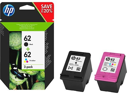 HP 62 Multipack - Cartouche d'encre (Noir/Cyan/Magenta/Jaune)