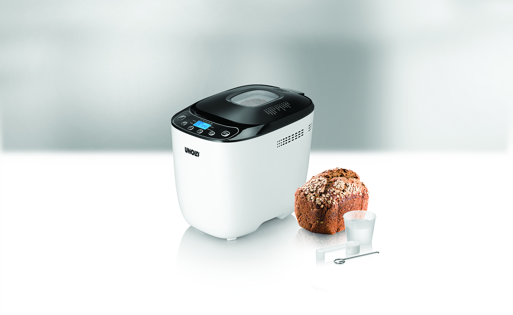 UNOLD 68010 (Brotbackautomat, Weiß/Schwarz)
