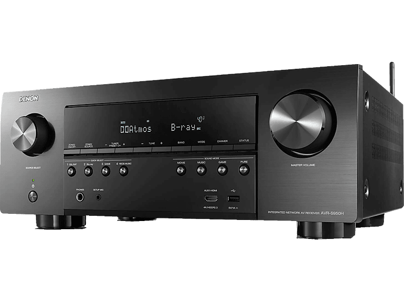 DENON AVRS950H AVReceiver (7.2 Kanäle, Schwarz) AVReceiver Schwarz online kaufen SATURN