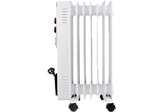 SUNTEC suntec Heat Safe 1500 PTC-Turbo - Riempito a olio KLIMATRONIC® - 1500 W + 400 W Turbo - Bianco/Oro - Radiatore (Bianco)