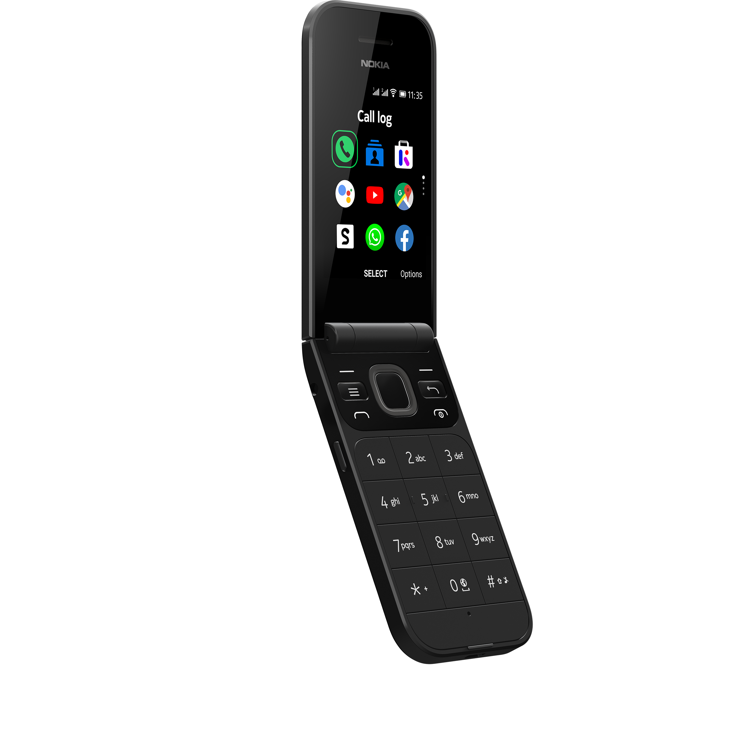 NOKIA 2720 Flip Smartphone, Schwarz