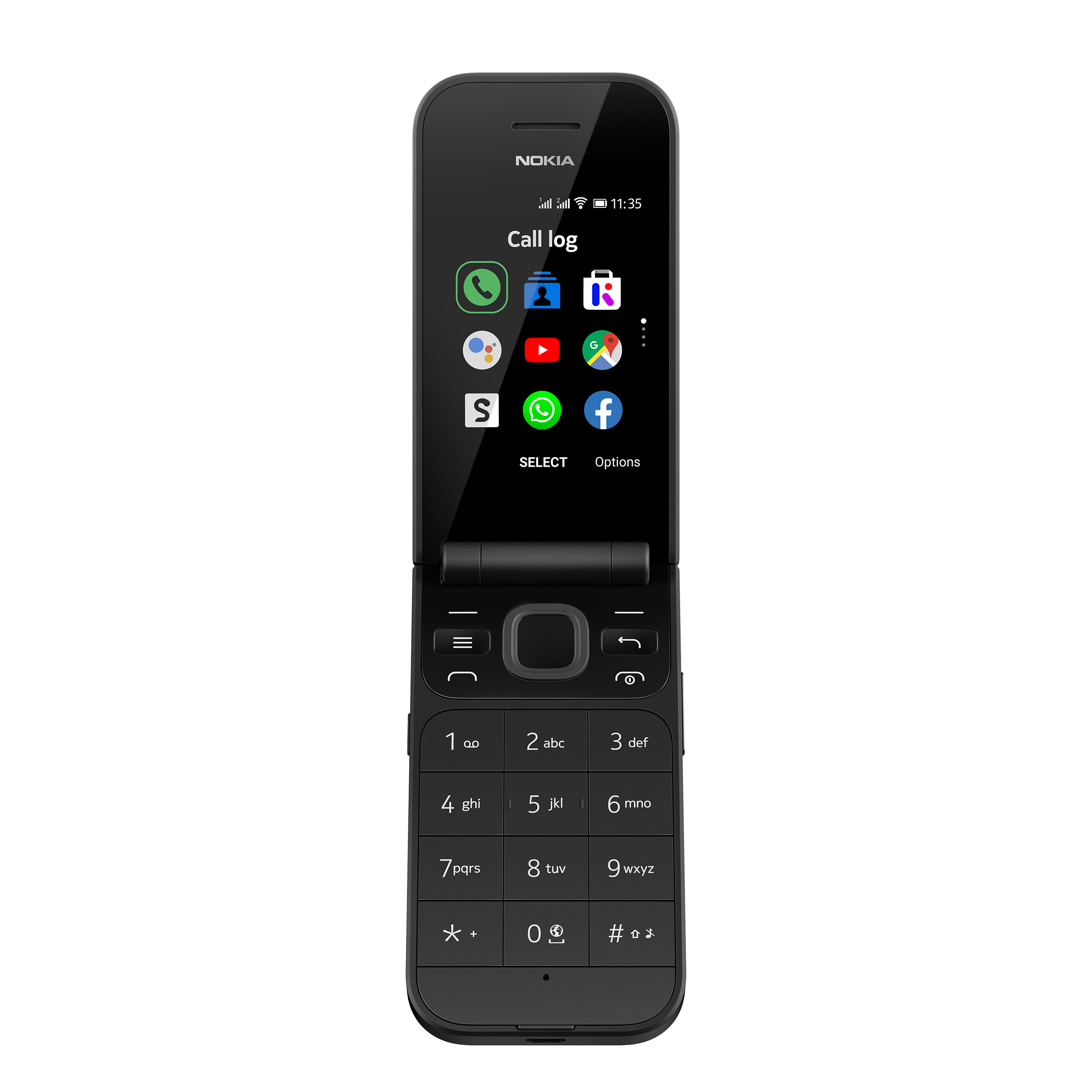 NOKIA 2720 Flip Smartphone, Schwarz