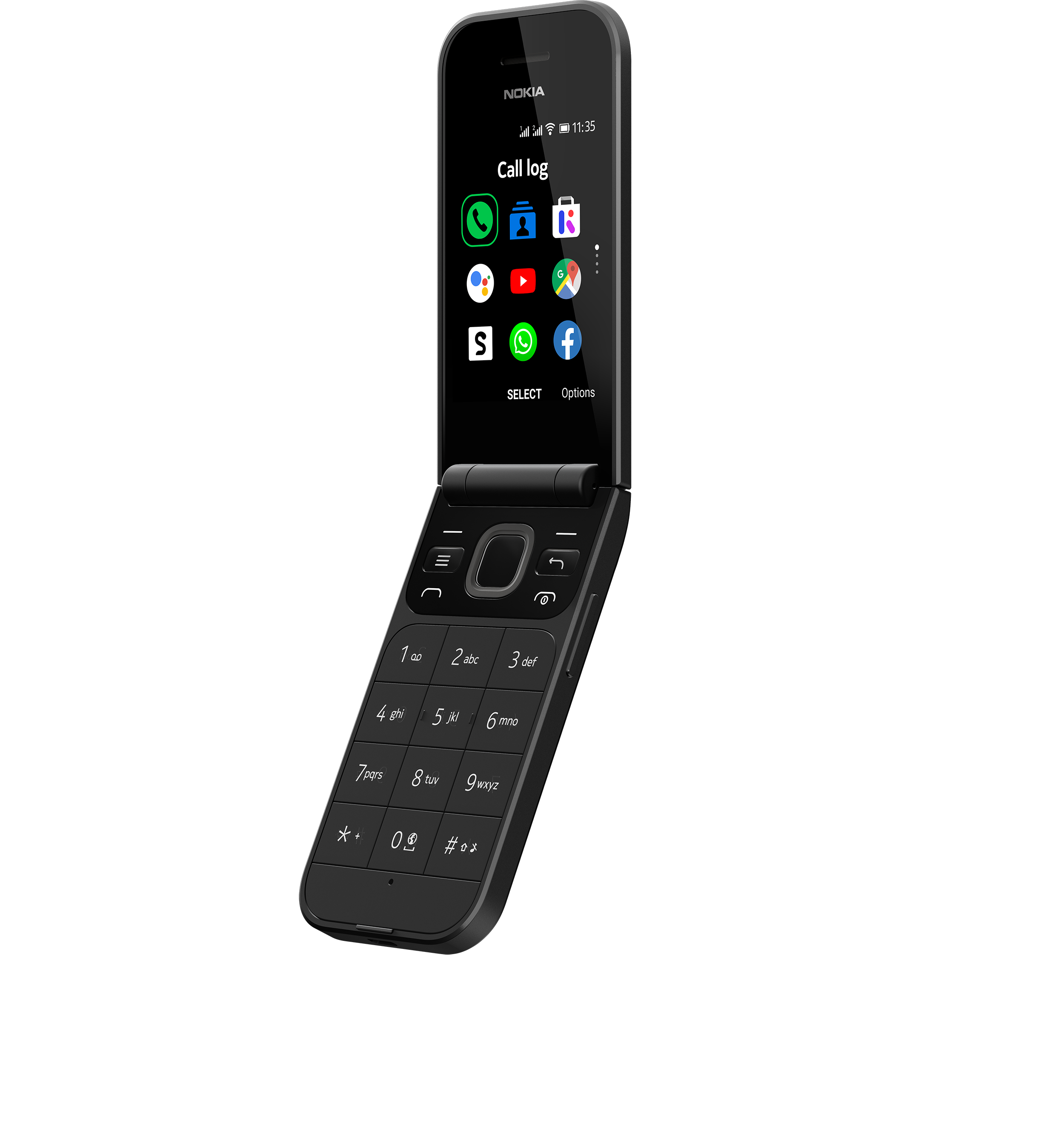 NOKIA 2720 Flip Smartphone, Schwarz