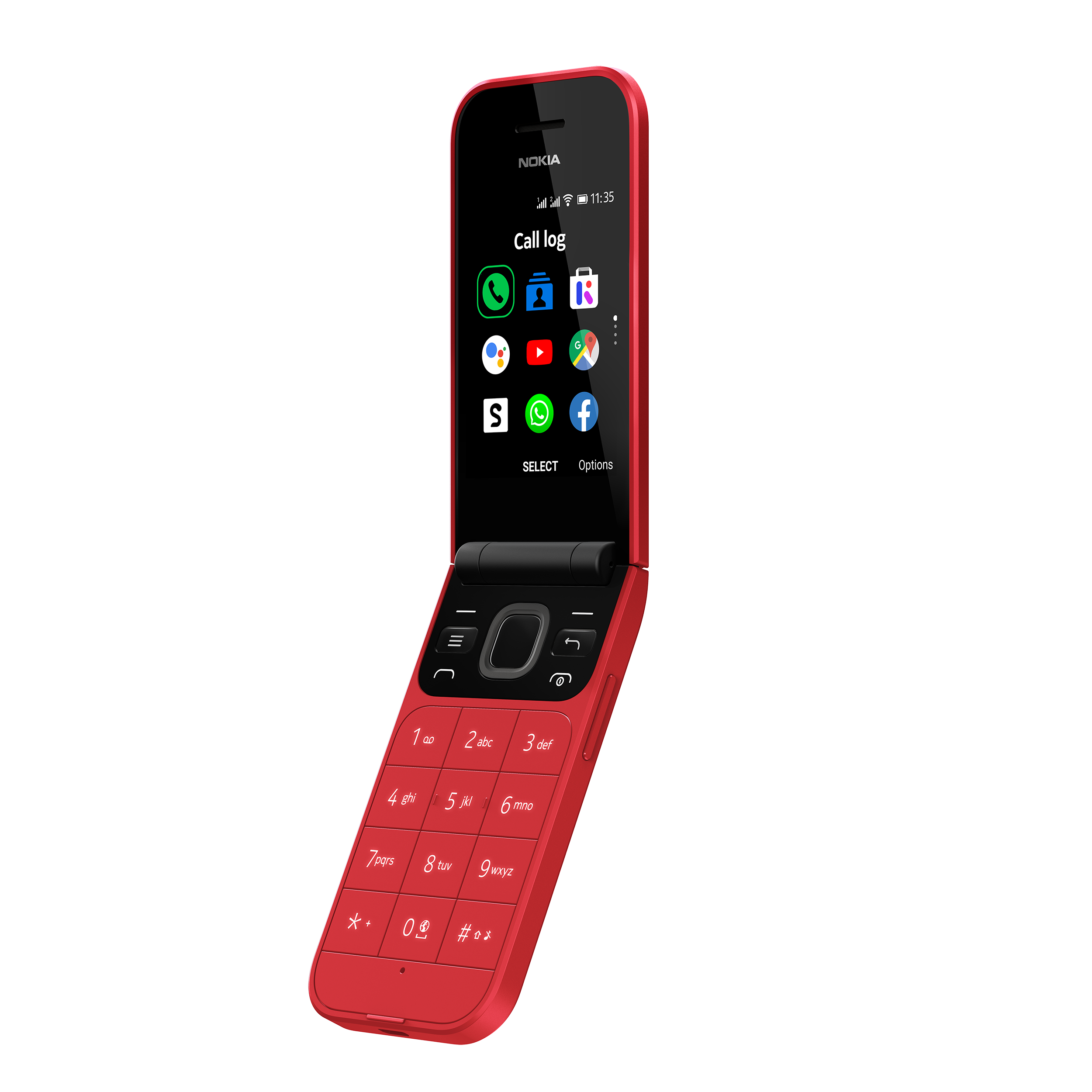 NOKIA 2720 Flip Smartphone, Rot
