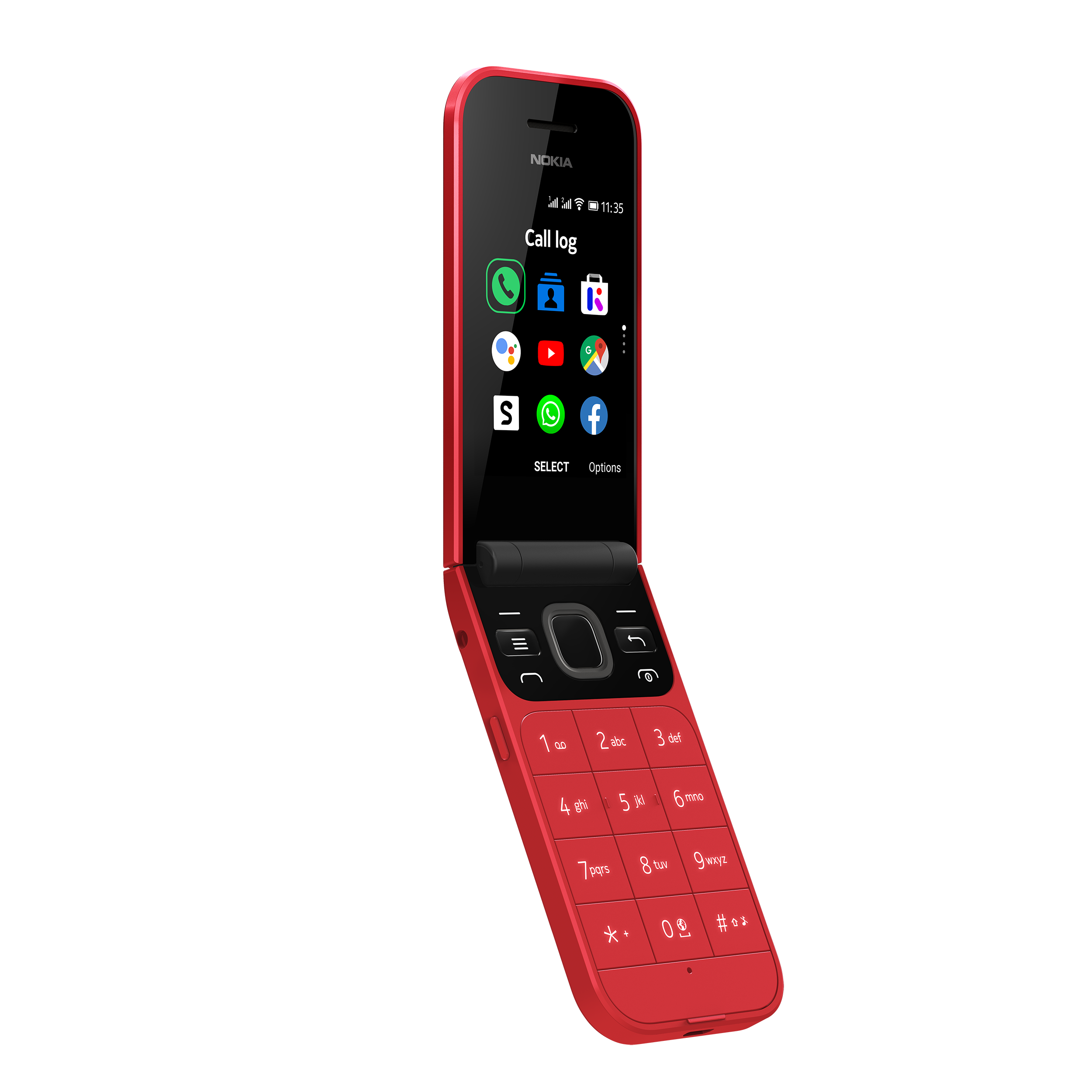 NOKIA 2720 Flip Smartphone, Rot