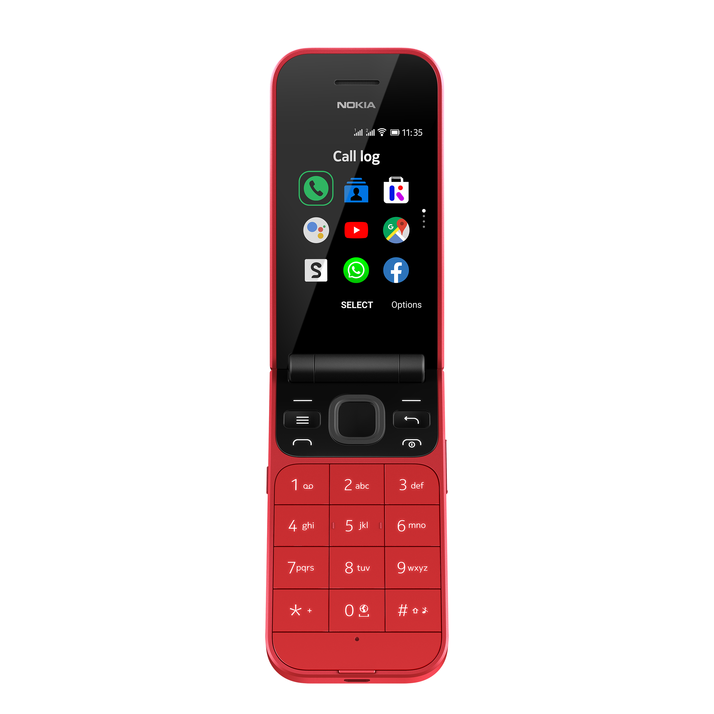 NOKIA 2720 Flip Smartphone, Rot