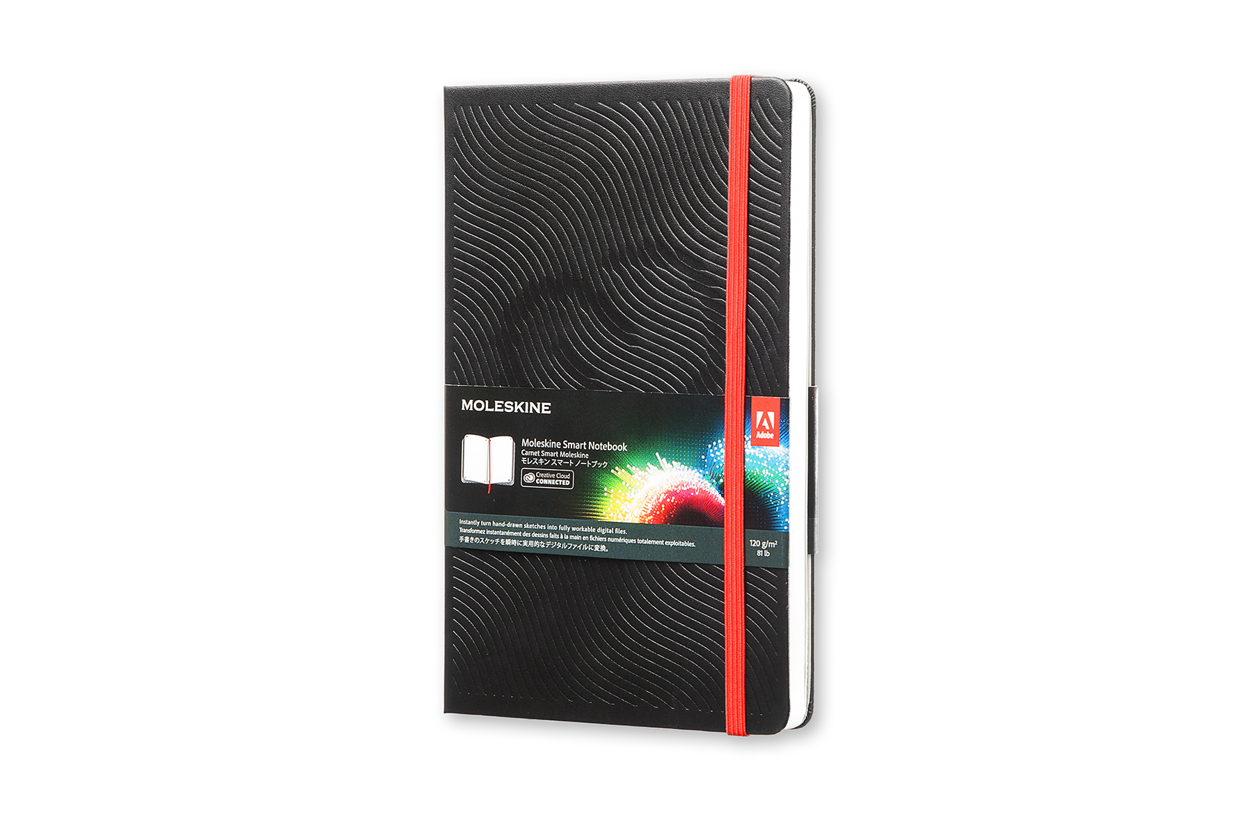 MOLESKINE L/A5 Blanko Smart Notizbuch, Schwarz