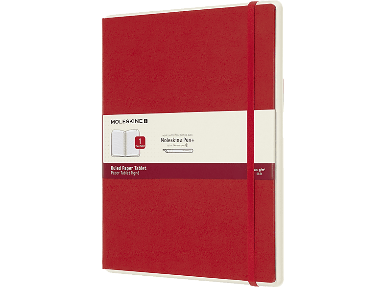 MOLESKINE XL, Version 01, Scharlachrot Liniert Tablet, Paper