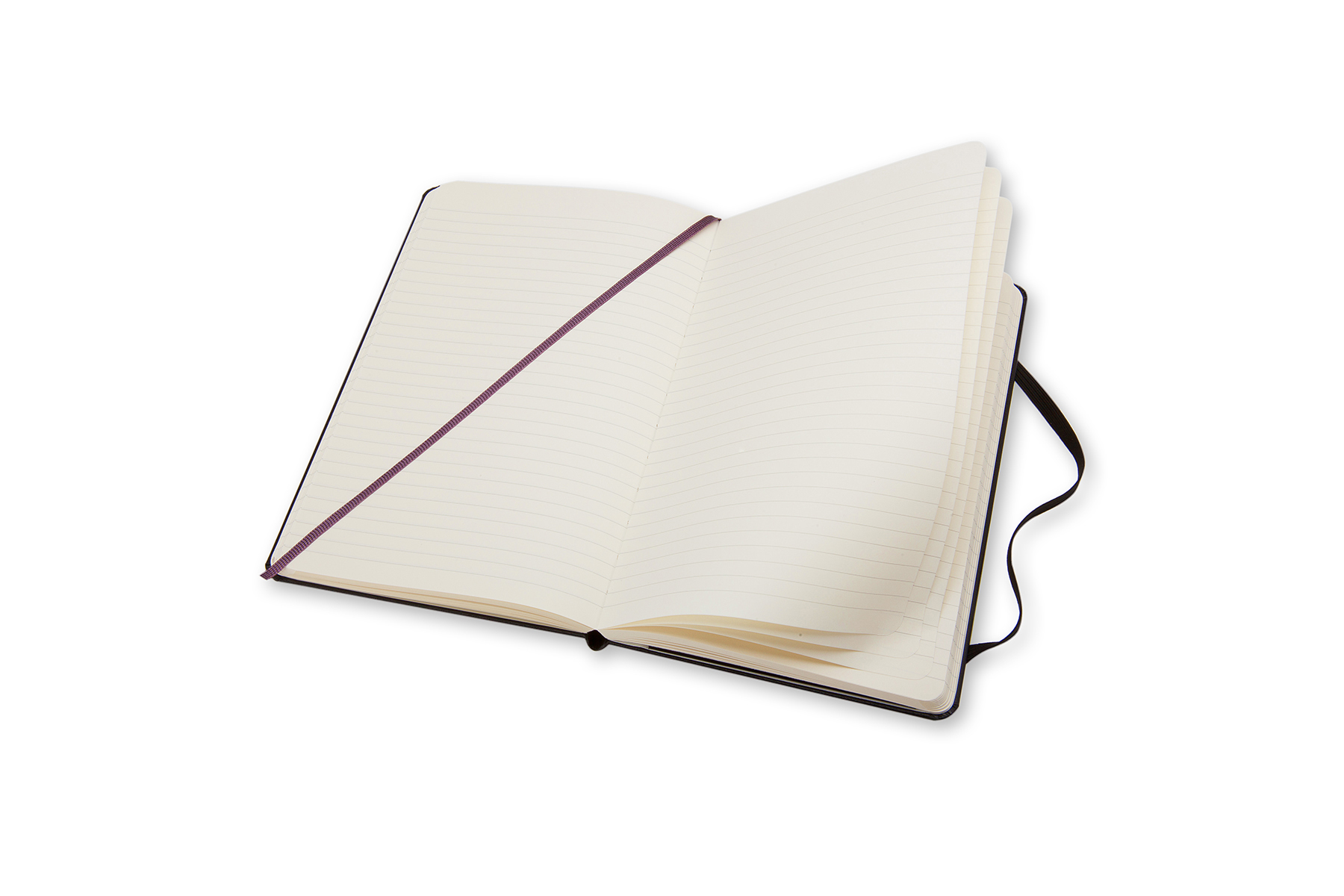 MOLESKINE Notizbuch, Large/A5, Liniert, Hard Cover, Schwarz Notizbuch, Schwarz